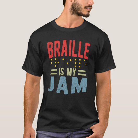 Braille is my Jam Blindness Tシャツ (正面)