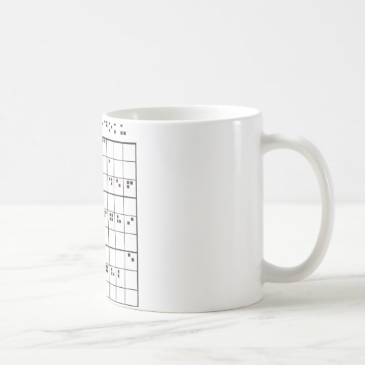 brailledoku コーヒーマグカップ (右)