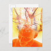 Brain activity, conceptual computer artwork. ポストカード (正面/裏面)