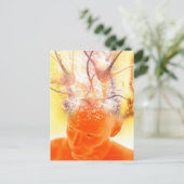 Brain activity, conceptual computer artwork. ポストカード (スタンド正面)