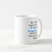 Brain Always in Calculation Mode Math Freak コーヒーマグカップ (正面右)