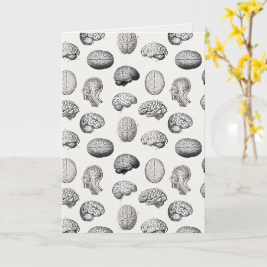 Brain Anatomy Biology Illustrations カード (黄色い花)