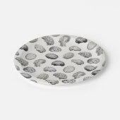 Brain Anatomy Biology Illustrations ペーパープレート (アングル)