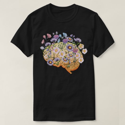 Brain Anatomy Nursing Student Anatomical Layout Br Tシャツ (デザイン正面)