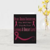 Brain Aneurysm Awareness 7  カード (黄色い花)