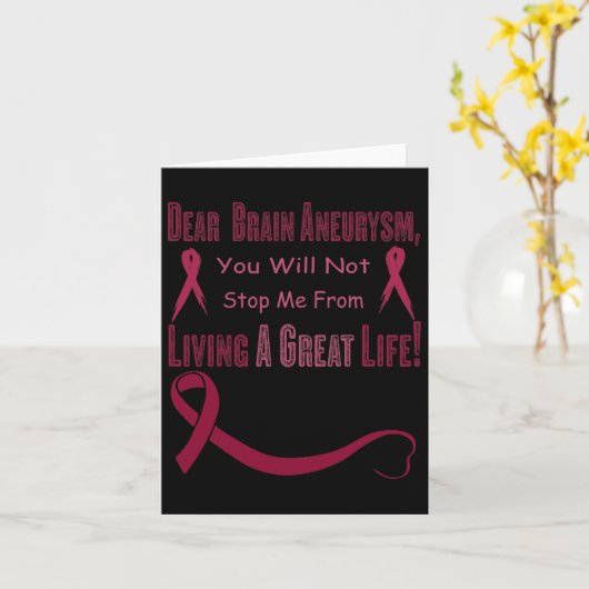 Brain Aneurysm Awareness 7  カード (黄色い花)