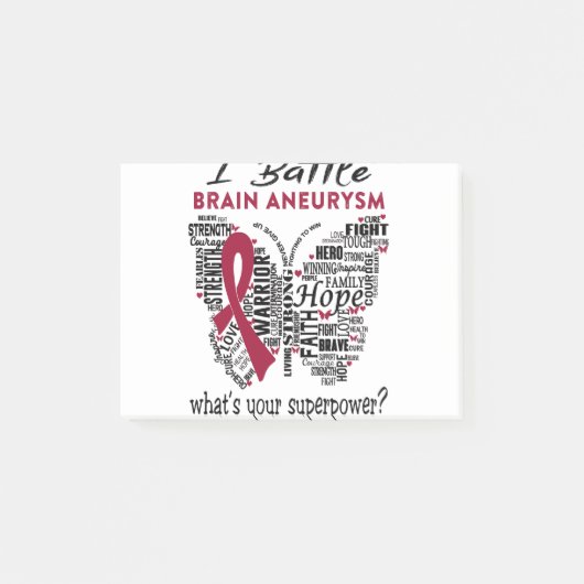 Brain Aneurysm Awareness Month Ribbon Gifts ポストイット (正面)