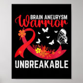 Brain Aneurysm Warrior Unbreakable Surgery Awarene ポスター (正面)