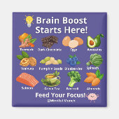 🧠Brain Boosting Fridge Magnet マグネット (正面)