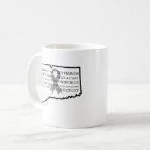 Brain Cancer Awareness in Connecticut  コーヒーマグカップ (正面左)