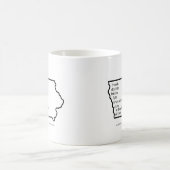 Brain Cancer Awareness in Iowa コーヒーマグカップ (中央)