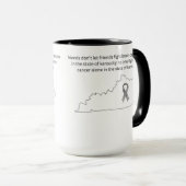 Brain Cancer Awareness in Kentucky  マグカップ (正面右)