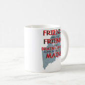 Brain Cancer Awareness in Maine コーヒーマグカップ (正面右)