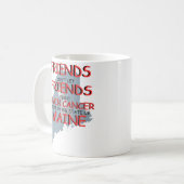 Brain Cancer Awareness in Maine コーヒーマグカップ (正面左)
