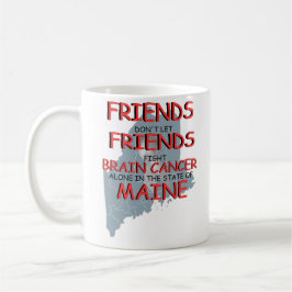 Brain Cancer Awareness in Maine コーヒーマグカップ