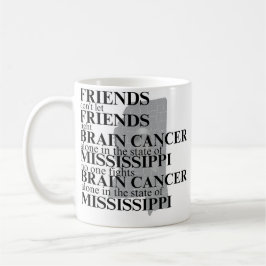 Brain Cancer Awareness in Mississippi  コーヒーマグカップ