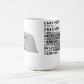 Brain Cancer Awareness in Nebraska コーヒーマグカップ (中央)