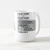 Brain Cancer Awareness in Nebraska コーヒーマグカップ (正面右)