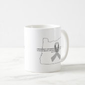 Brain Cancer Awareness in Oregon  コーヒーマグカップ (正面右)