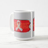 Brain Cancer Awareness in Pennsylvania  コーヒーマグカップ (正面左)