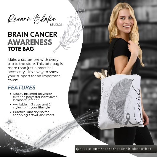 Brain Cancer Awareness Tote Bag トートバッグ