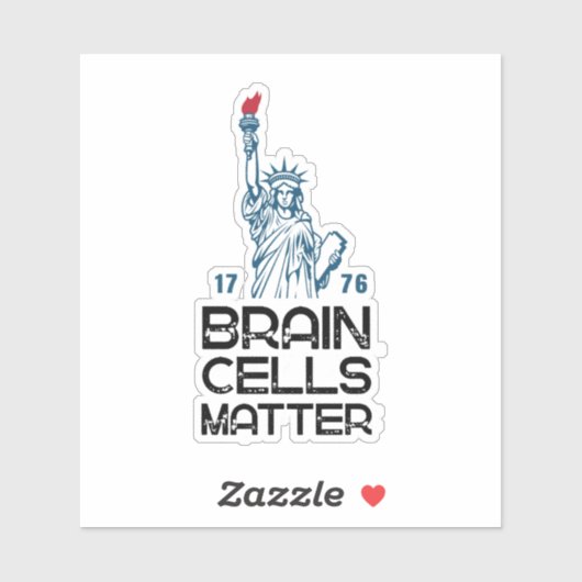 Brain Cells Matter Statue of Liberty Anti Trump シール (シート)