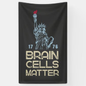 Brain Cells Matter Statue of Liberty Anti Trump 横断幕 (縦)