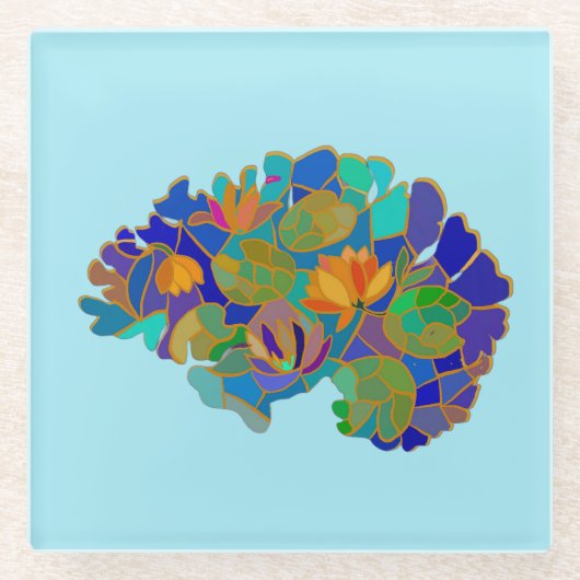 Brain Coaster ガラスコースター (正面)