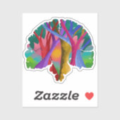 Brain Custom-Cut Vinyl Sticker シール (シート)