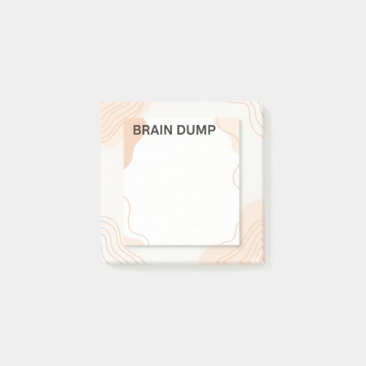「Brain Dump」のPost-it®注意事項 ポストイット (正面)