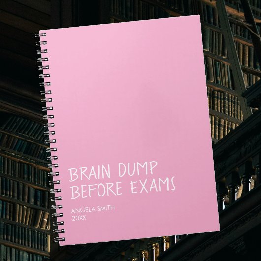 Brain Dump Before Exams – Funny Student Notebook, ノートブック