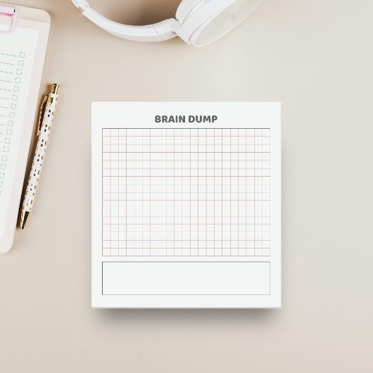 Brain dump grid paper  ノートパッド