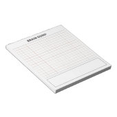 Brain dump grid paper  ノートパッド (アングル)