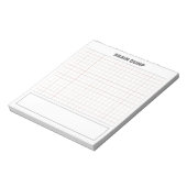 Brain dump grid paper  ノートパッド (回転)