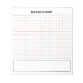 Brain dump grid paper  ノートパッド (正面)