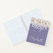 Brain Dump Mindset Organizer Floral lavender ノートブック (内部)