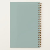 Brain Dump Thoughts Personalized Name Minimal Sage ノートブック (裏面)