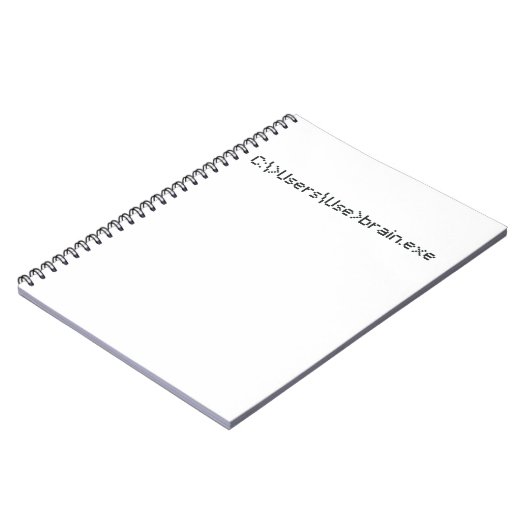 Brain.exeおもしろいコーダプログラマコンピュータ ノートブック (左側)