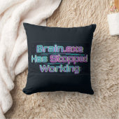 Brain.exeが動作を停止しました 面白いTシャツ クッション (ブランケット)