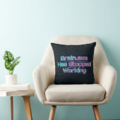 Brain.exeが動作を停止しました 面白いTシャツ クッション (椅子)