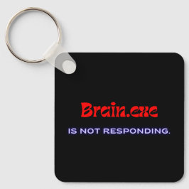 Brain.exeが応答しません - メタルスクエア キーホルダー