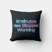 Brain.exe Has Stopped Working Funny Tee クッション (正面)