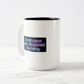 Brain.exe Has Stopped Working Funny Tee ツートーンマグカップ (正面左)