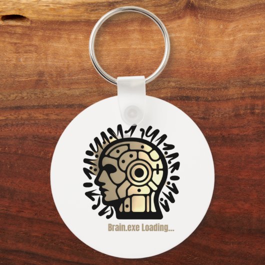 Brain.exe Loading… キーホルダー (正面)
