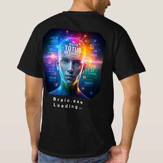 Brain.exe Loading… Tシャツ (裏面)