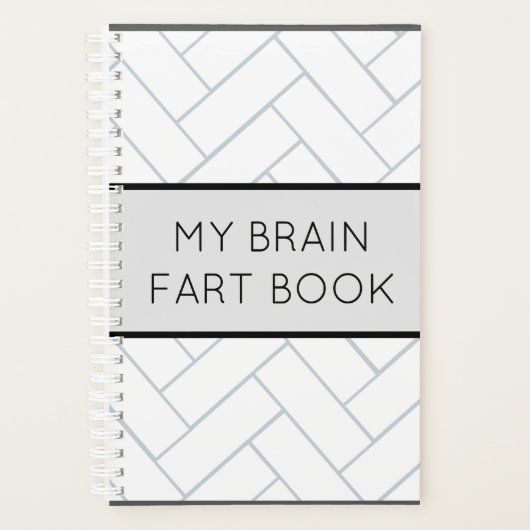 Brain Fart Bookのパスワーおもしろいドとスケジュール プランナー手帳 (正面)