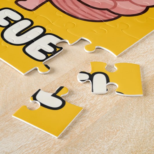 Brain Fuel: Morning Coffee Motivation Cartoon ジグソーパズル (側面)