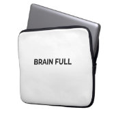 Brain Full Minimalist Professional Laptop Sleeve ラップトップスリーブ (正面左)