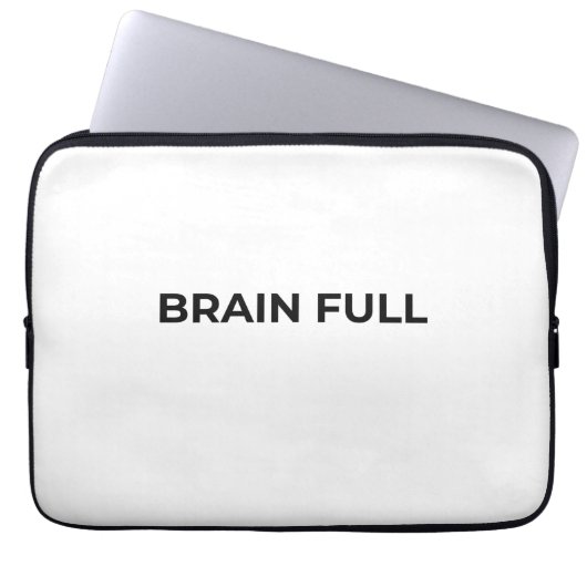 Brain Full Minimalist Professional Laptop Sleeve ラップトップスリーブ (正面)