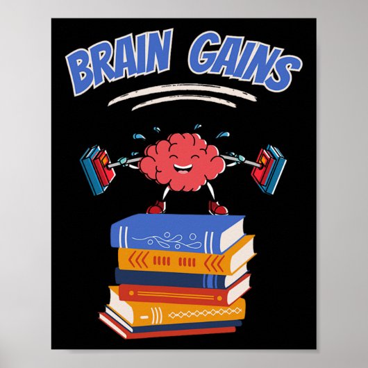 Brain Gainの読先生本愛好家Schに戻る ポスター (正面)